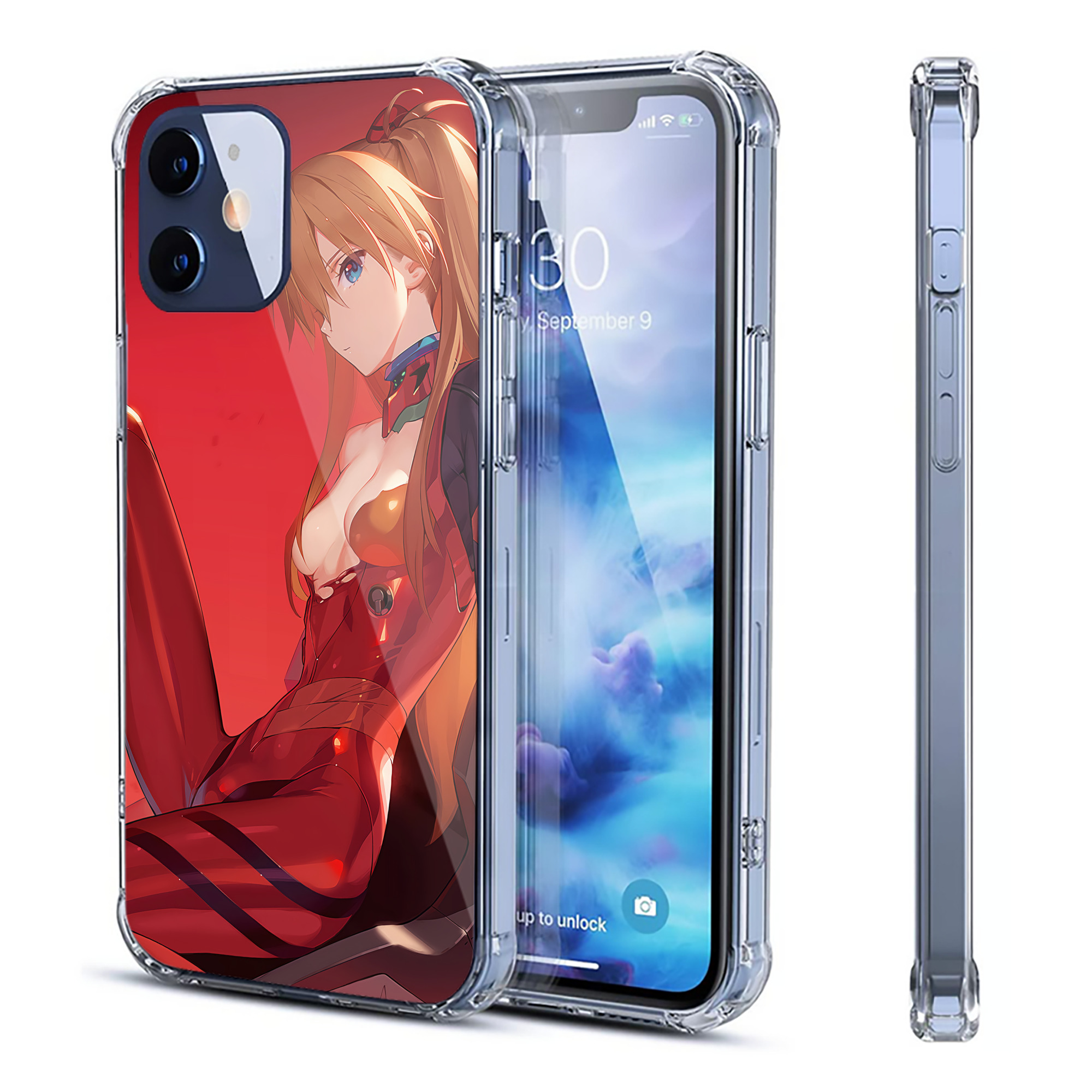 （画像用） EVA 新世紀エヴァンゲリオン 【iPhone 12シリーズ対応】透明スマホケース（クリアソフトケース）